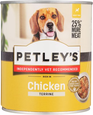 PETLEY'S TERRINE RICH IN CHICKEN FOR DOGS 775G