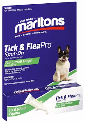 M/ALTONS TICK & FLEA PRO FOR SMALL DOGS 67ML