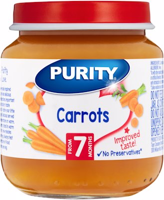 PURITY 2ND FOODS CARROTS 125ML