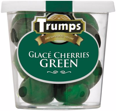 TRUMPS GLACE CHERRIES GREEN 75G