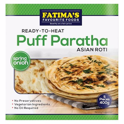 FATIMA'S READY-TO-HEAT PUFF PARATHA ONION 5'S