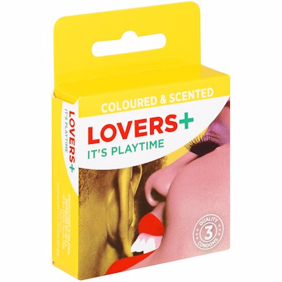 LOVERS PLUS COL&FLAVOURED 3'S