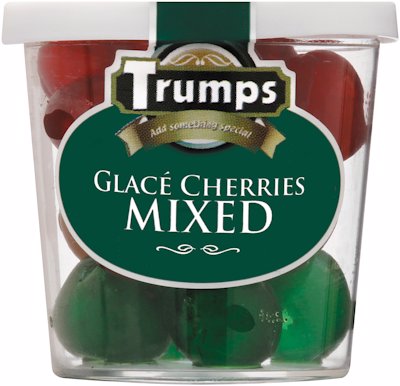 TRUMPS GLACE CHERRIES MIXED 75G