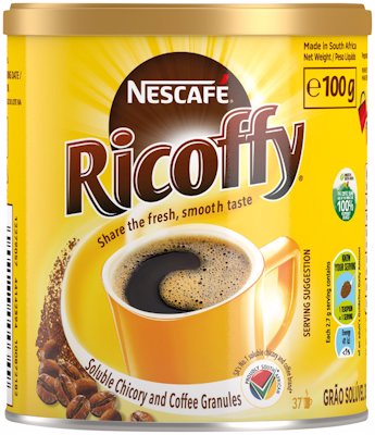 NESCAFE RICOFFY CHICORY & COFFEE GRANULES 100GR