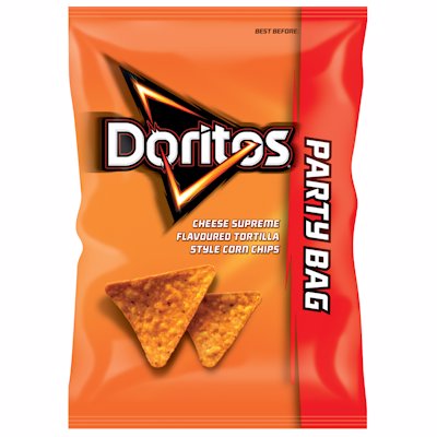 DORITOS CHEESE SUPREME FLAVOUR PARTY PACK 250GR