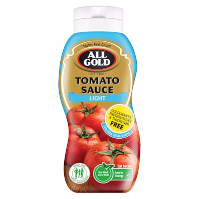 ALL GOLD TOMATO SAUCE LIGHT SQUEEZE BOTTLE 500ML