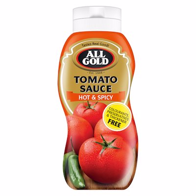 ALL GOLD TOMATO SAUCE HOT & SPICY 350ML