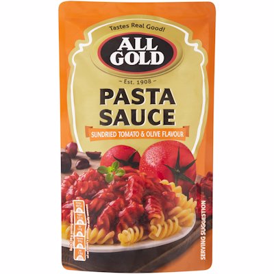ALL GOLD TOMATO & OLIVE FLAVOUR PASTA SAUCE 405G