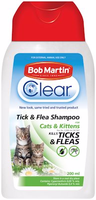 BOB MARTIN TICK & FLEA SHAMPOO CAT & KITTEN 200ML