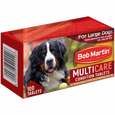 BOB MARTIN MULTICARE CONDITION TABLETS DOGS 100'S