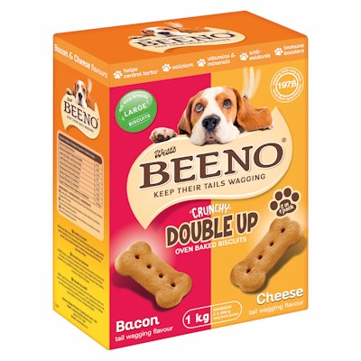 BEENO CRUNCHY DOG BISCUITS CHEESE FLAVOUR 1KG
