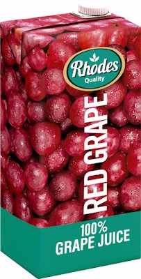 RHODES 100% FRUIT JUICE BLEND RED GRAPE 1LT