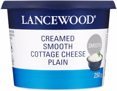 LANCEWOOD COTTAGE CHEESE SMOOTH CREAMED 250G