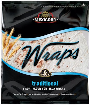 MEXICORN WRAPS TRADITIONAL WHITE 6 PACK