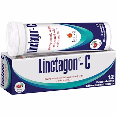 LINCTAGON-C EFFERVESCENT TABLETS CHERRY 12'S
