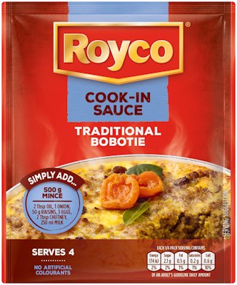 ROYCO COOK-IN SAUCE TRADITIONAL BOBOTIE 50G