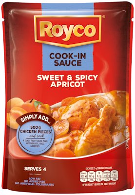 ROYCO COOK-IN SAUCE SWEET & SPICY APRICOT 415G