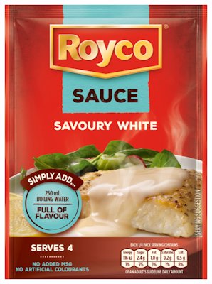 ROYCO SAUCE SAVOURY WHITE 38G