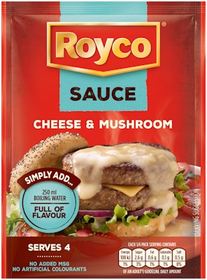 ROYCO SAUCE CHEESE & MUSHROOM 37G