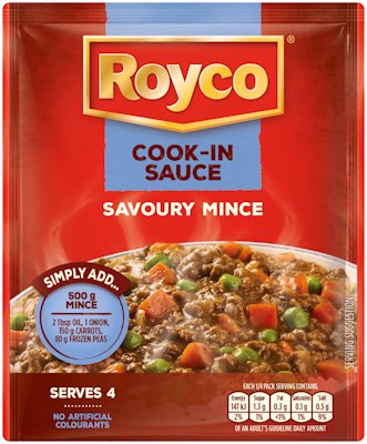 ROYCO COOK-IN SAVOURY SAUCE MINCE 42G