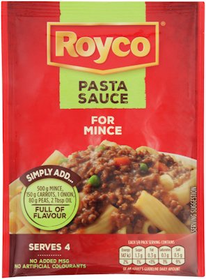 ROYCO PASTA SAUCE FOR MINCE 42G