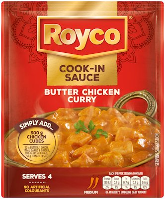 ROYCO COOK-IN SAUCE BUTTER CHICKEN CURRY 50G