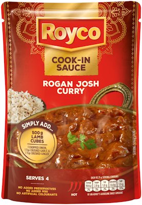 ROYCO COOK-IN SAUCE ROGAN JOSH CURRY 375G