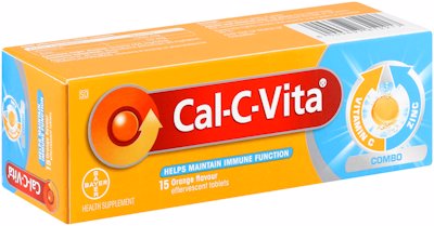 CAL-C- VITA EFFERVESCENT TABLETS ORANGE 15'S