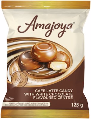 AMAJOYA CAFE LATTE WHITE CHOCOLATE CANDY 125G