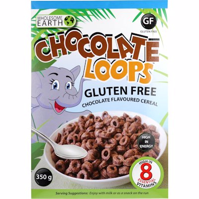 WHOLESOME EARTH CHOCOLATE LOOPS 350GR