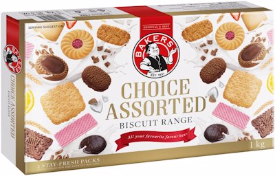 BAKERS CHOICE ASSORTED BISCUITS 1KG