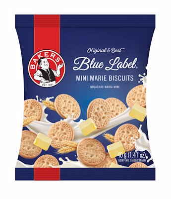 BAKERS BLUE LABEL MINI MARIE BISCUITS 40G