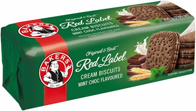 BAKERS RED LABEL MINT CHOC FLAVOURED 200G