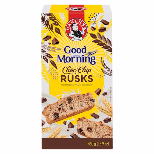 BAKERS GM RUSKS CHOC CHIP 450GR