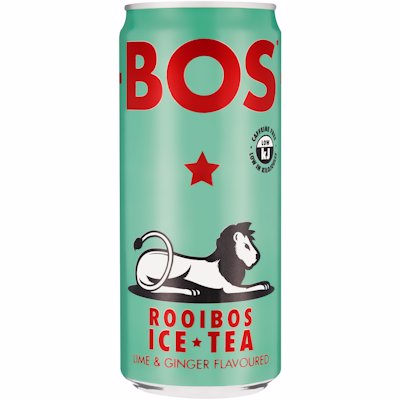 BOS ICE TEA LIME & GINGER 330ML