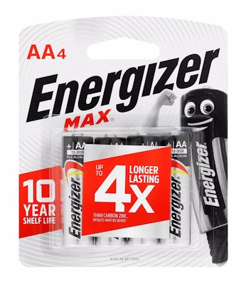 ENERGIZER MAX AA 4'S