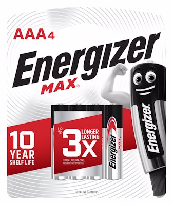 ENERGIZER MAX AAA 4'S