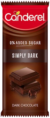 CANDEREL SIMPLY DARK CHOCOLATE SLAB 100GR