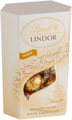 Cornet LINDOR Blanc Fraise (200gr) – Swiss Chocolates