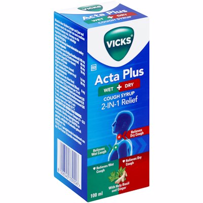 VICKS ACTA PLUS WET & DRY 100ML