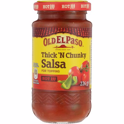 OLD EL PASO THICK N CHUNKY SALSA TOPPING 226GR