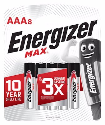ENERGIZER MAX  AAA 8'S