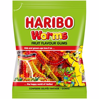 HARIBO WORMS GUMS 80G