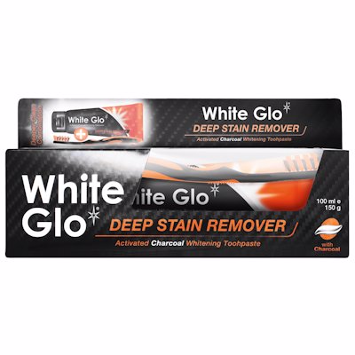 WHITE GLO TOOTHPASTE ACTIVATED CHARCOAL 150G
